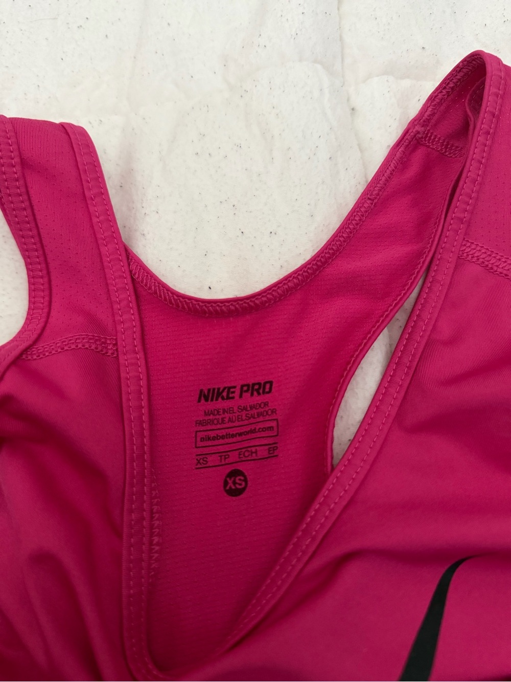 Nike Pro Women's Tank Tops - Black and Pink - Picture 3 of 3